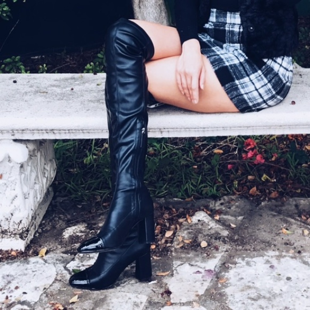Zara over the knee boots